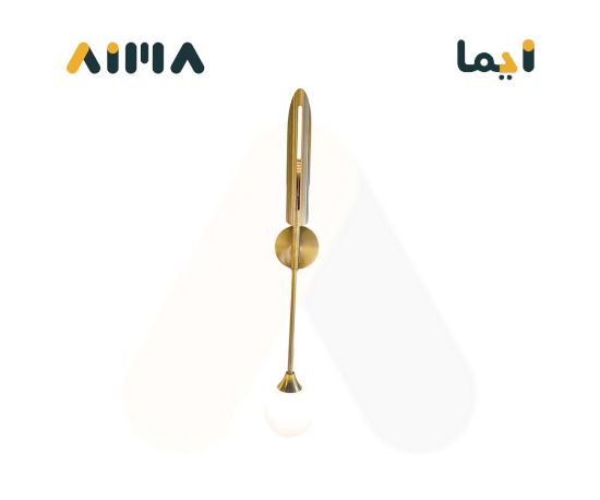 صورة ابليك جداري مودرن 60 سم برونزي